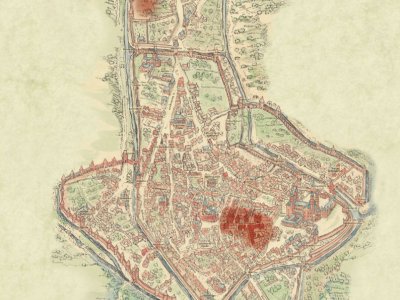 Stadtplan von Speyer vor 1689