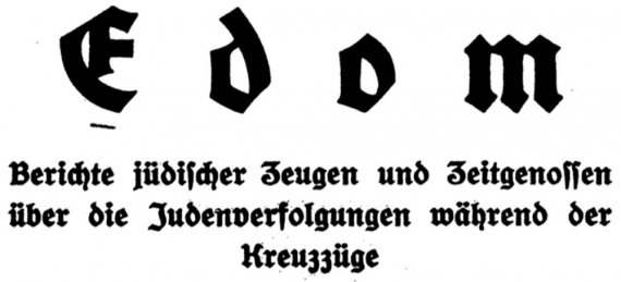 Titelblatt Edom, hrsg. 1919